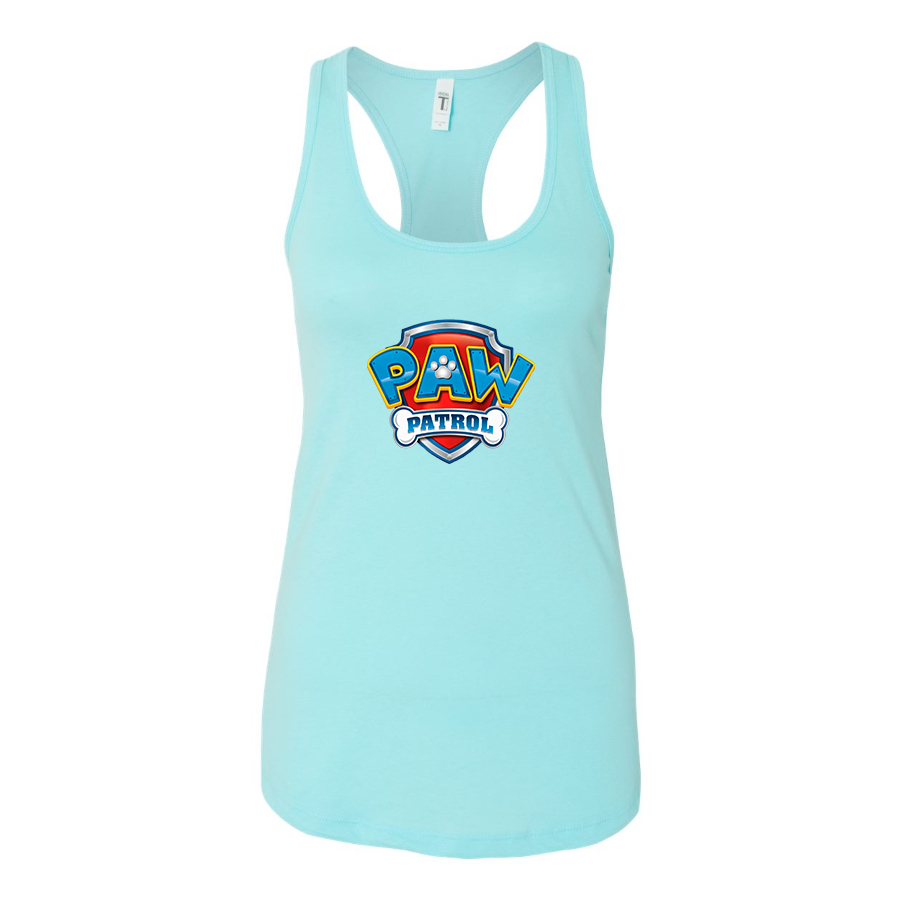 Women's Paw Patrol Cartoon Racerback Tank Top