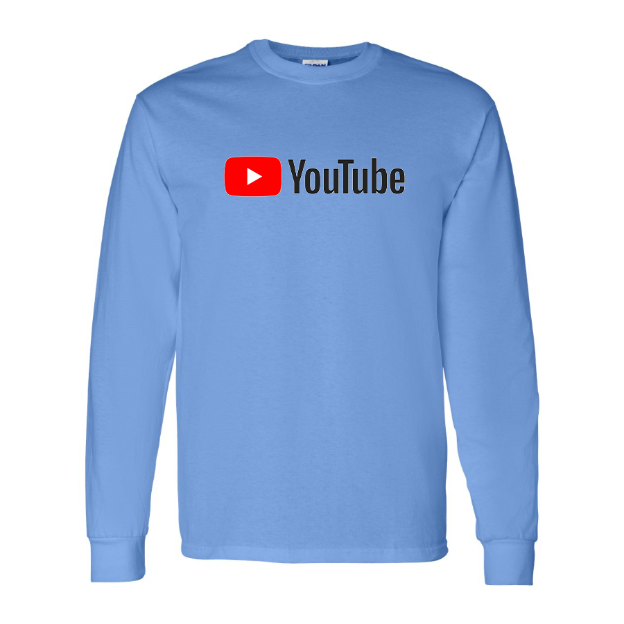 Men's YouTube Social Video Steaming Long Sleeve T-Shirt