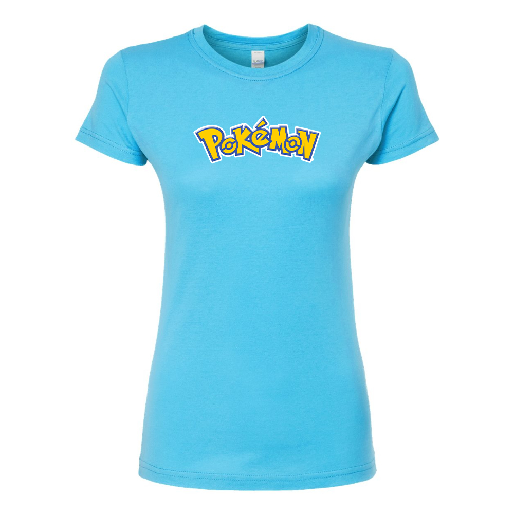 Women's Pokemon Cartoon Round Neck T-Shirt