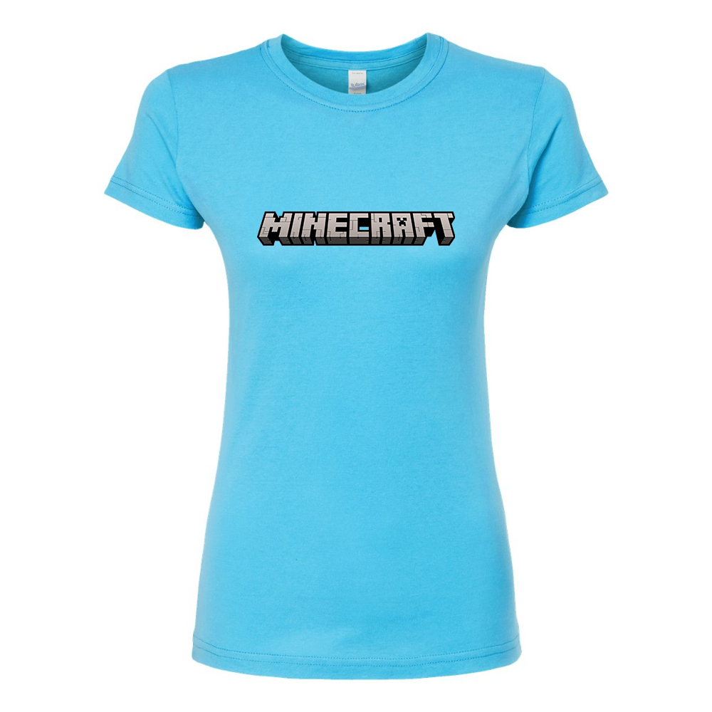 Women's Minecraft Game Round Neck T-Shirt