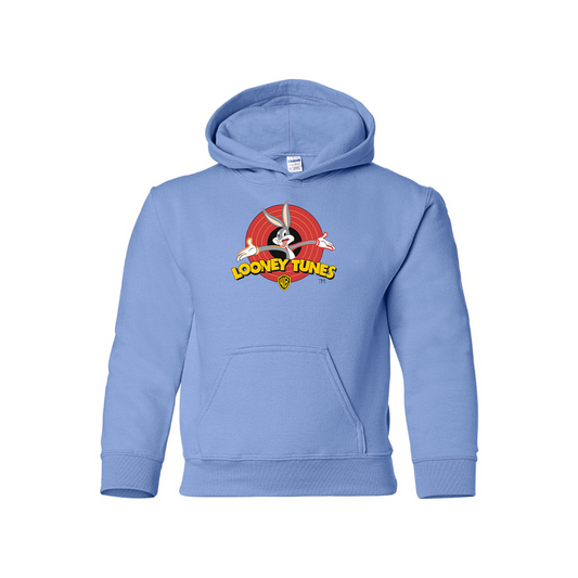 Youth Kids Looney Tunes Warner Brothers Cartoon Pullover Hoodie