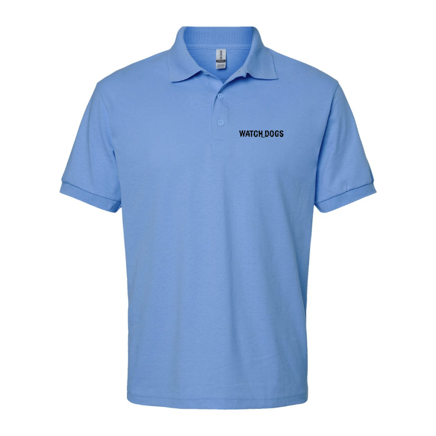 Men's Watch Dogs Video Game Dry Blend Polo