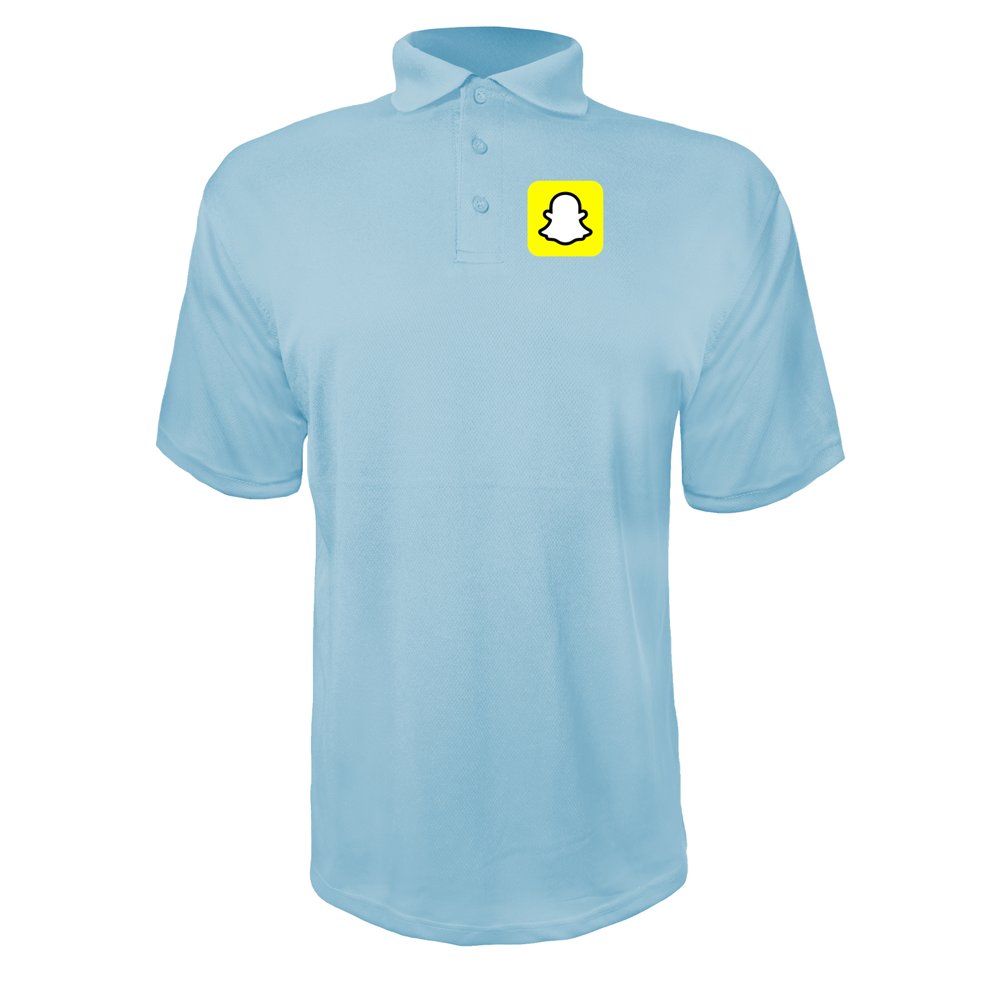 Men's Snapchat Social Polyester Polo