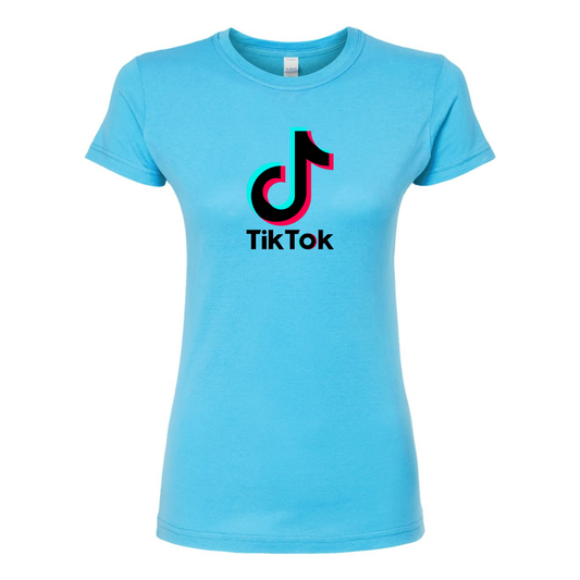 Women's TikTok Social Round Neck T-Shirt