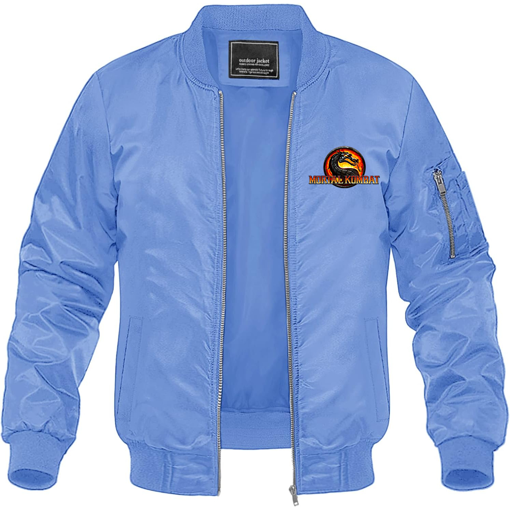 Men's Mortal Kombat Game Lightweight Bomber Jacket Windbreaker Softshell Varsity Jacket Coat
