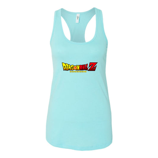 Women's Dragon Ball Z Cartoon Title Racerback Tank Top