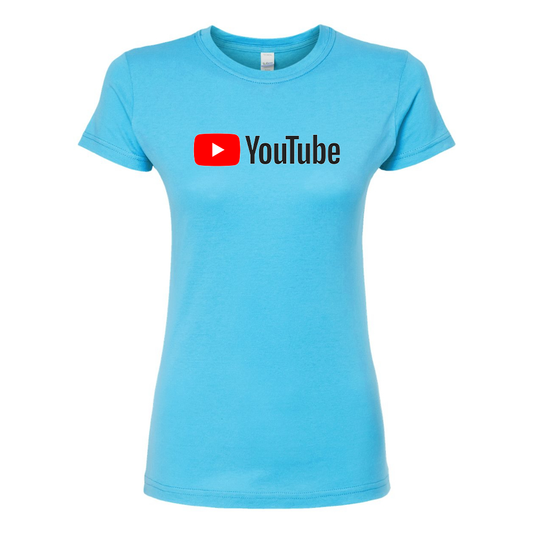 Women's YouTube Social Video Steaming Round Neck T-Shirt