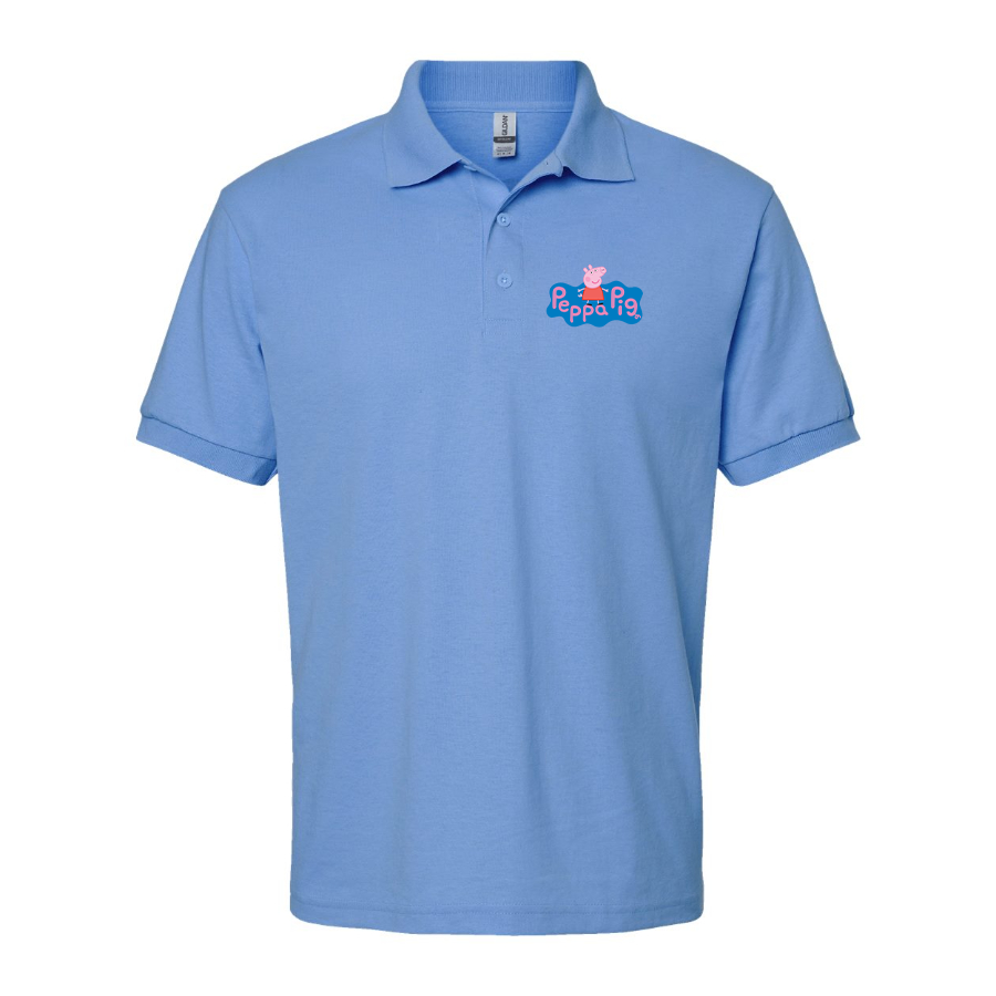 Men's Pegga Pig Cartoon Dry Blend Polo