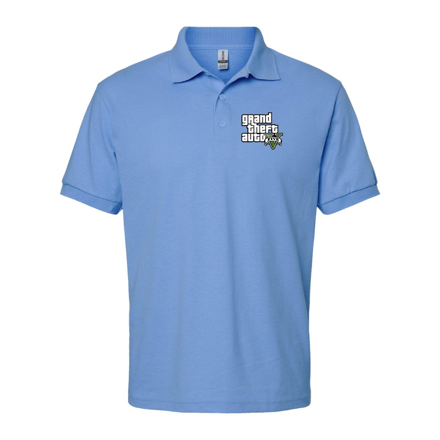 Men's GTA 5 Grand Theft Auto V Dry Blend Polo Game