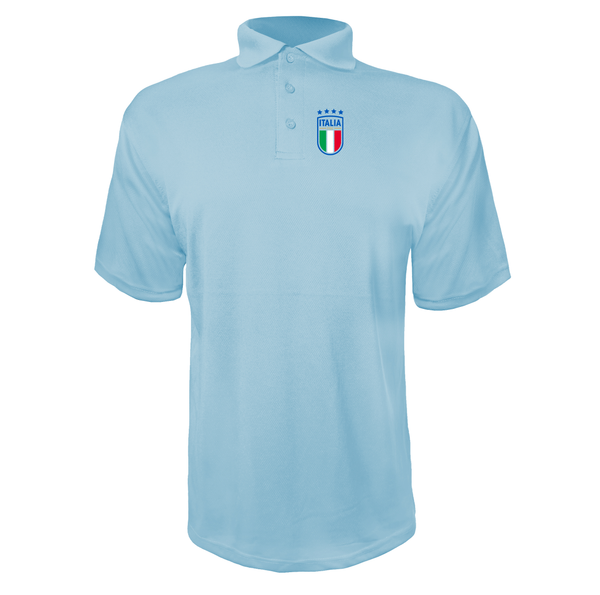 Men's Italy National Soccer Polyester Polo