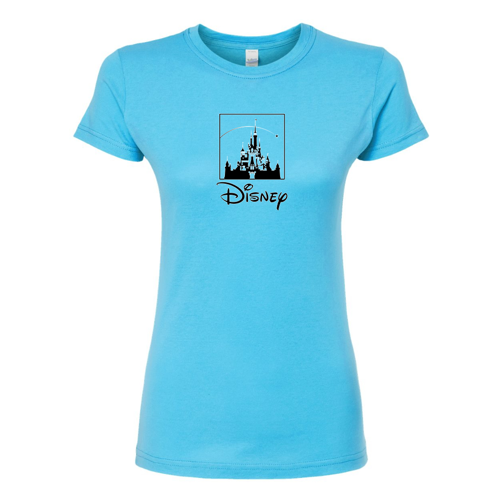 Women's Walt Disney Cartoon  Round Neck T-Shirt