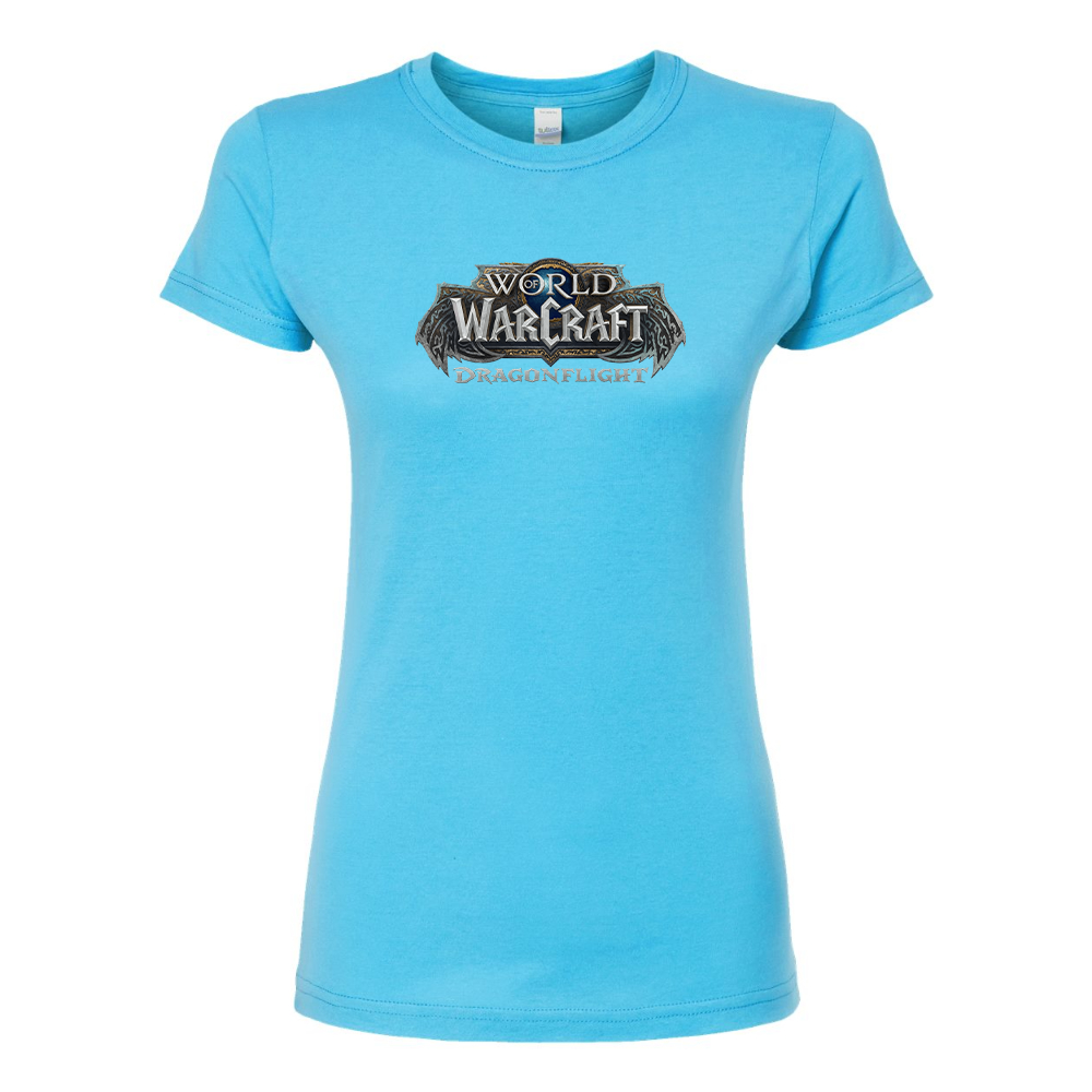 Women's World of Warcraft Dragon Flight Game Round Neck T-Shirt