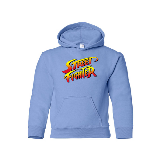 Youth Kids Street Fighter Game Pullover Hoodie