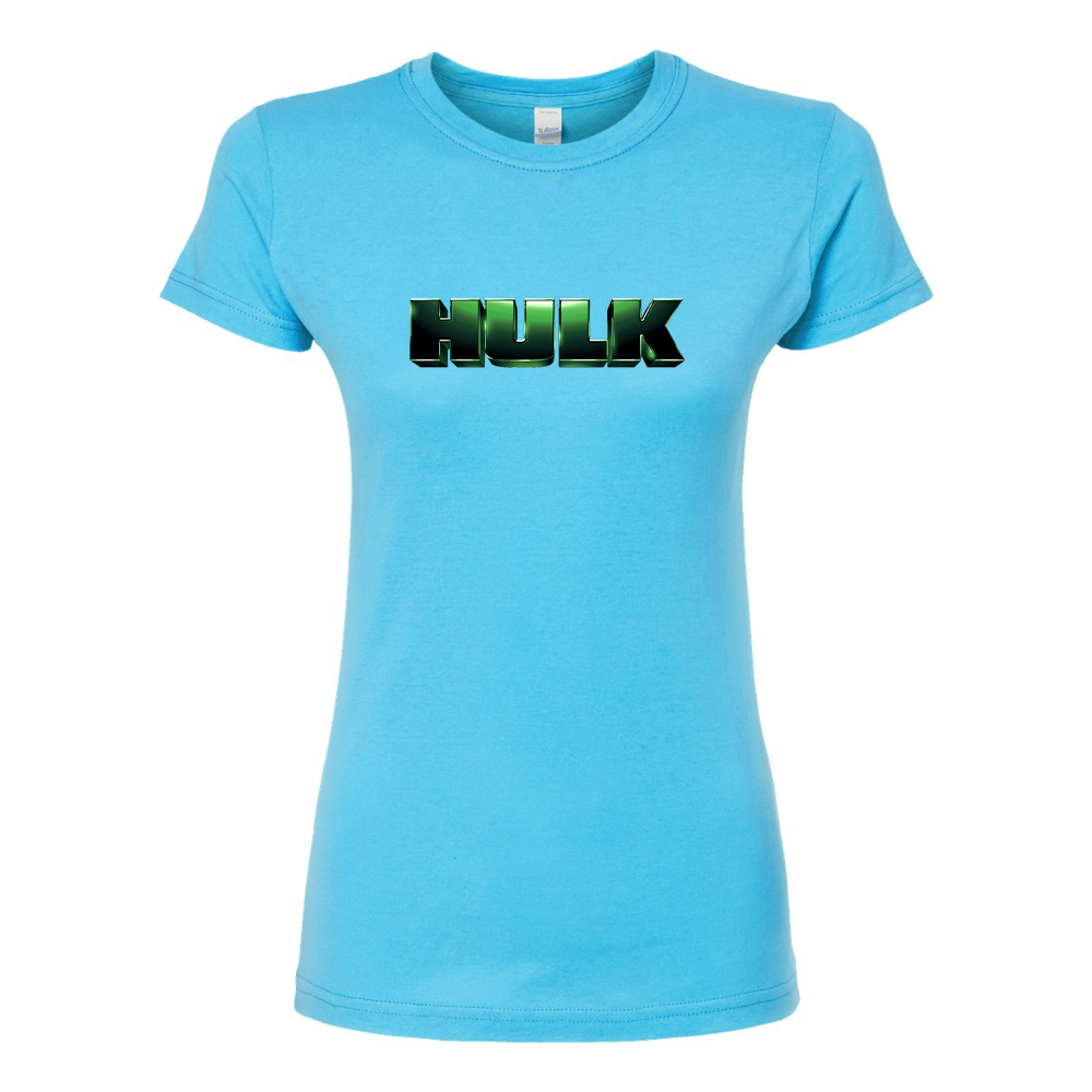 Women's The Hulk Marvel Superhero Round Neck T-Shirt