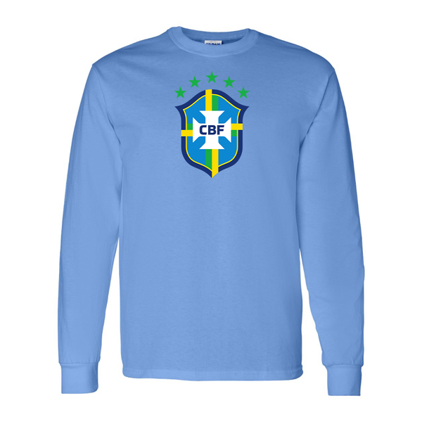 Men's Brazil National Soccer Team Long Sleeve T-Shirt
