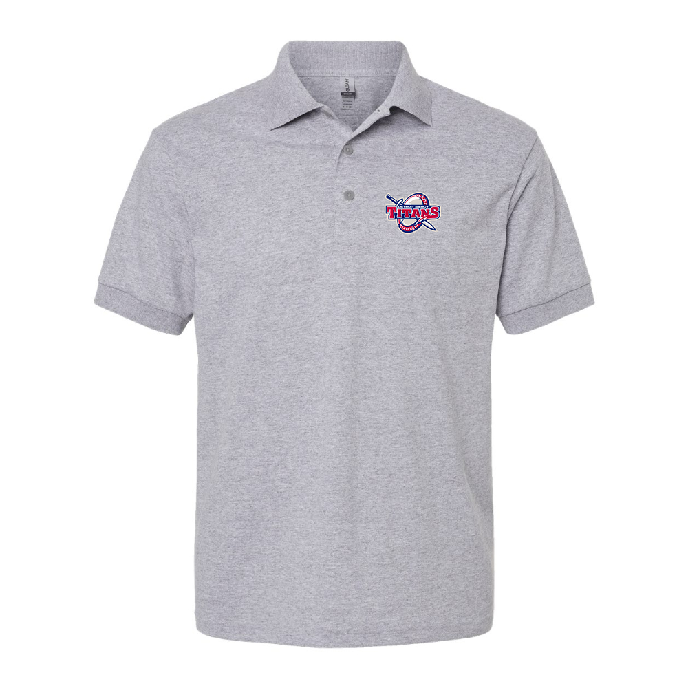 Men's Detroit Titans Dry Blend Jersey Polo - Grey