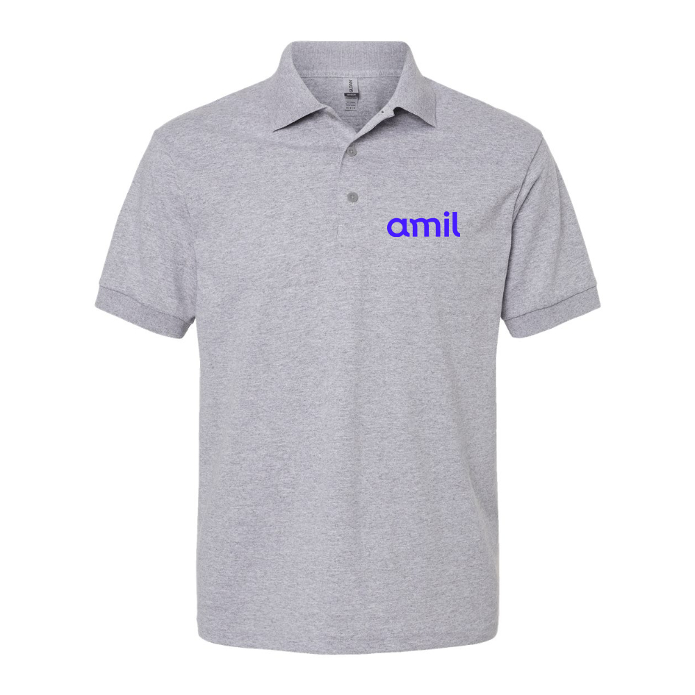 Men's Amil Dry Blend Jersey Polo - Grey