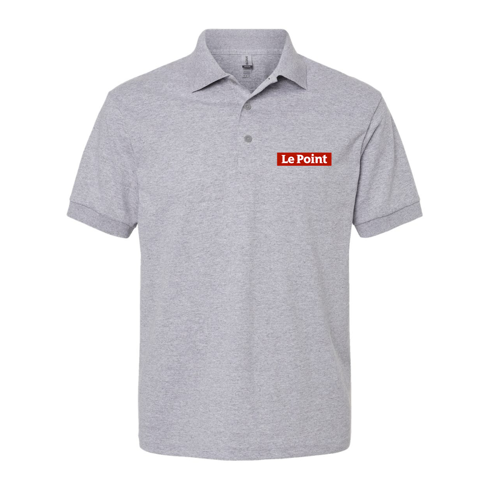 Men's Le Point Dry Blend Jersey Polo - Grey