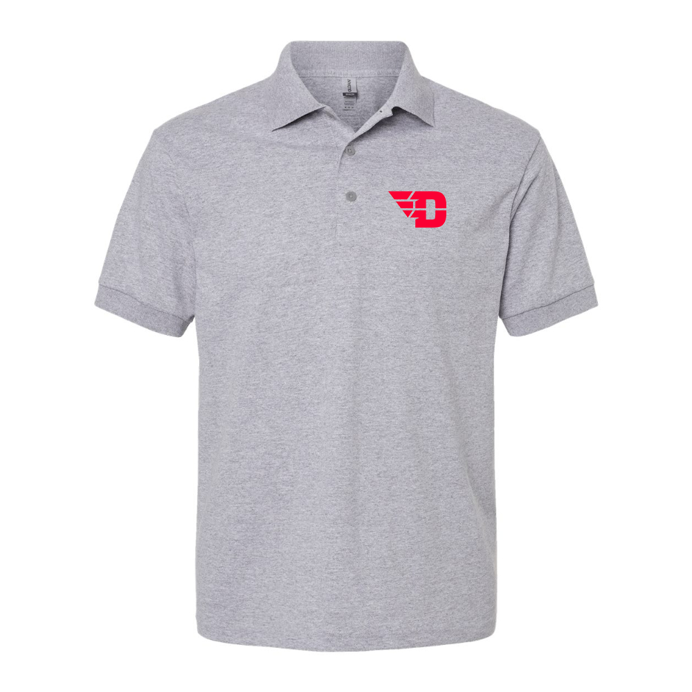 Men's Dayton Flyers Dry Blend Jersey Polo - Grey