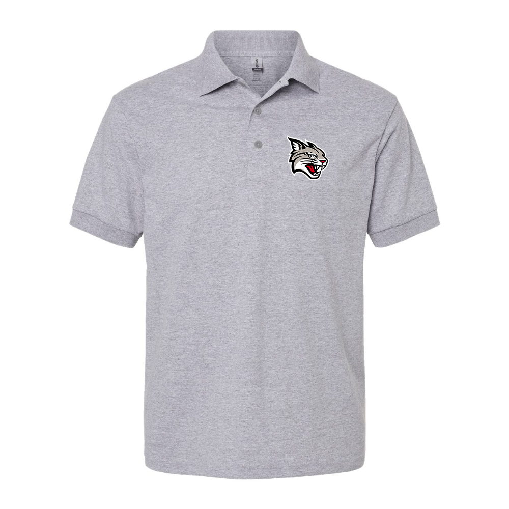 Men's Davidson Wildcats Dry Blend Jersey Polo - Grey