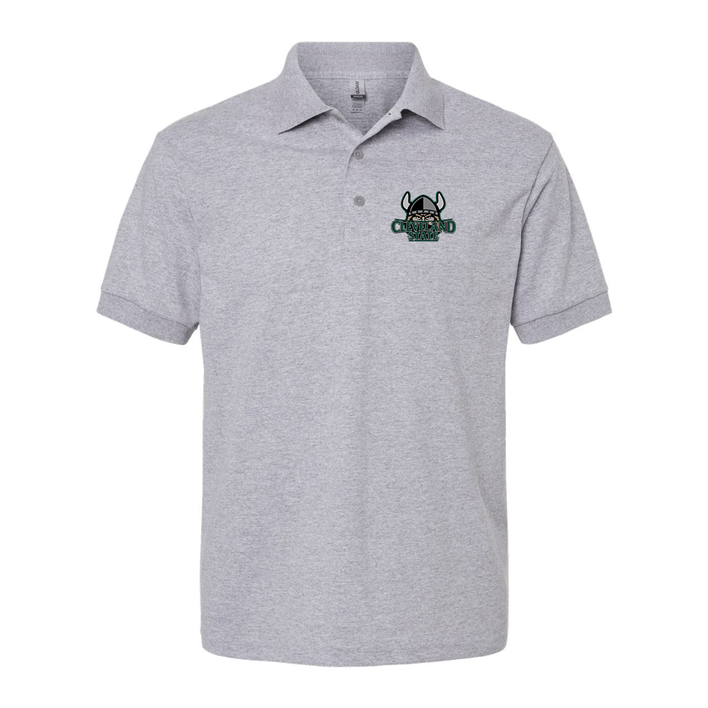 Men's Cleveland State Vikings Dry Blend Jersey Polo - Grey