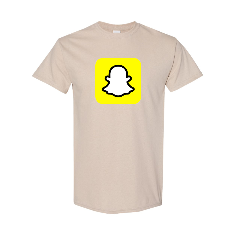 Men's Snapchat Social Cotton T-Shirt