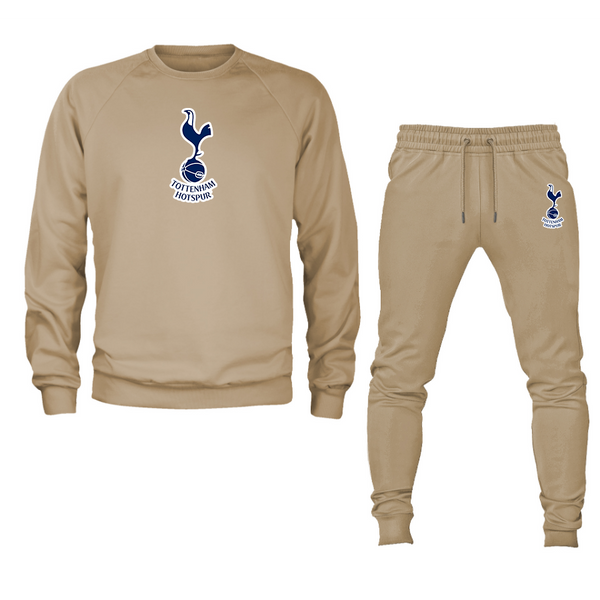 Men’s Tottenham Hotspur F.C. Soccer Logo Crewneck Sweatshirt Joggers Suit