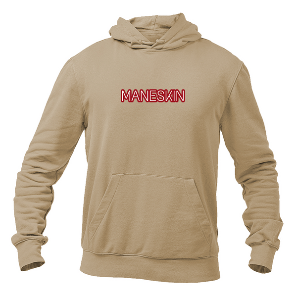 Men's Maneskin Red Neon Letter Logo Pullover Hoodie