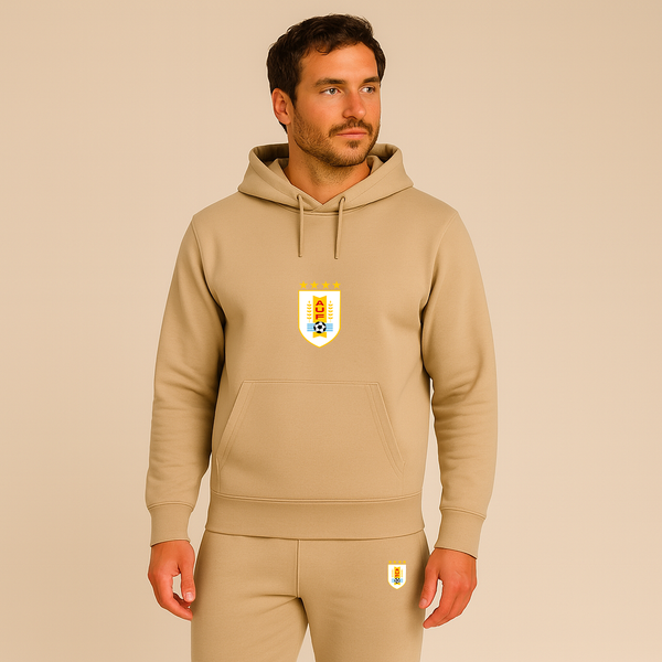 Men's Uruguay National Soccer Team Hoodie Joggers Set