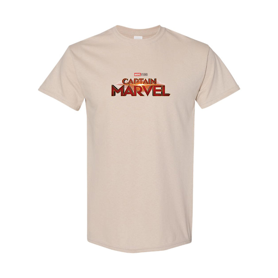 Men's Captain Marvel Superhero  Cotton T-Shirt