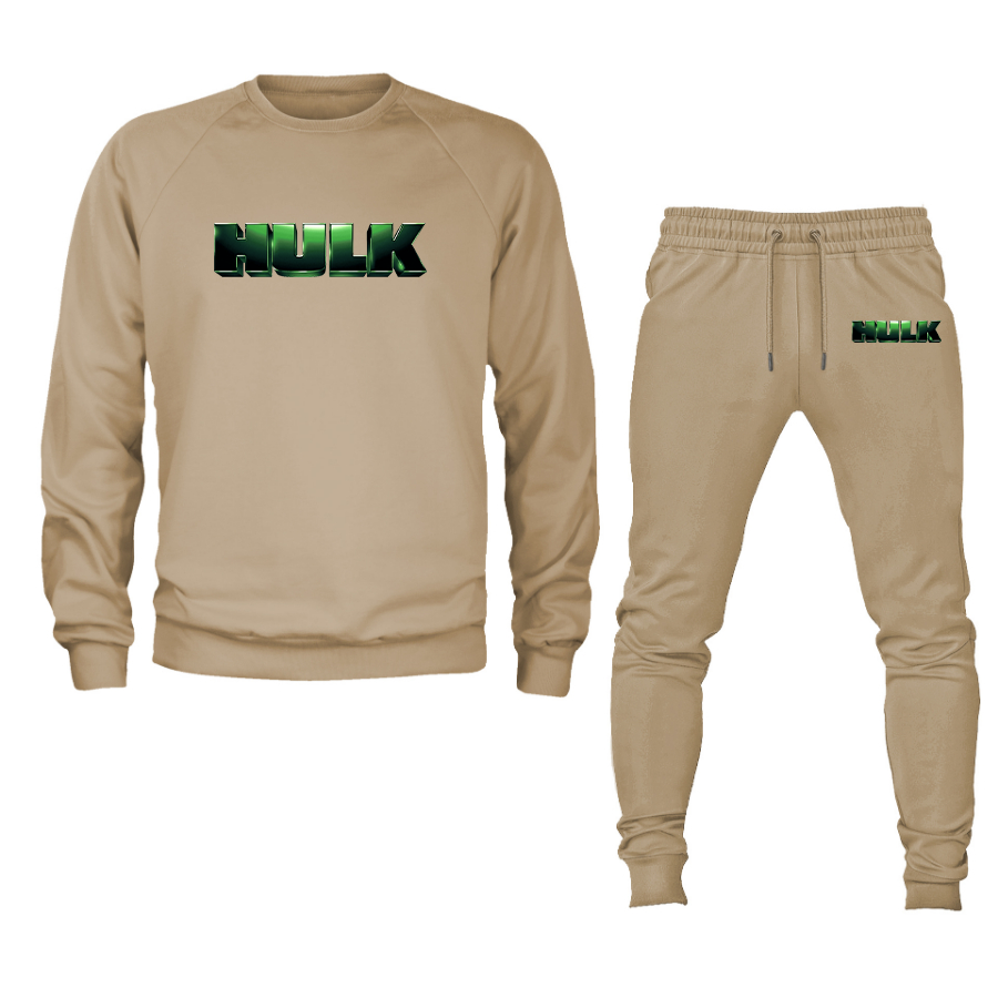 Men's The Hulk Marvel Superhero Crewneck Sweatshirt Joggers Suit