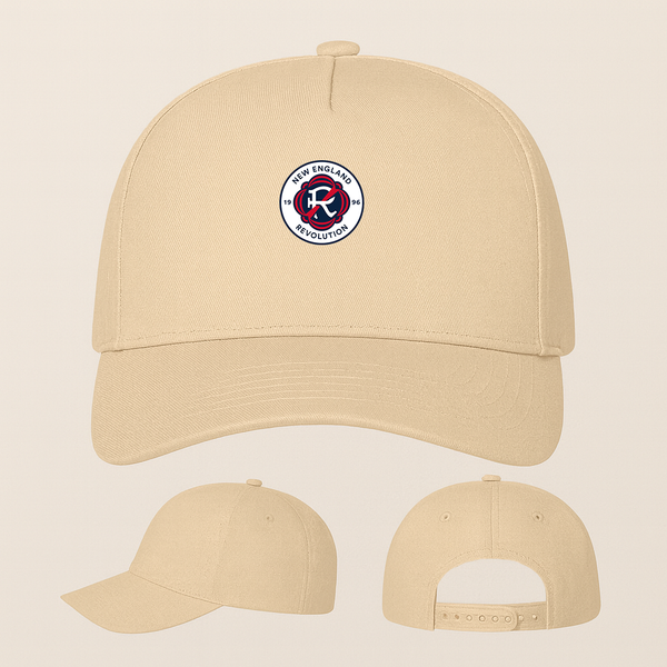 New England Revolution FC Five Panel Twill Snapback Cap