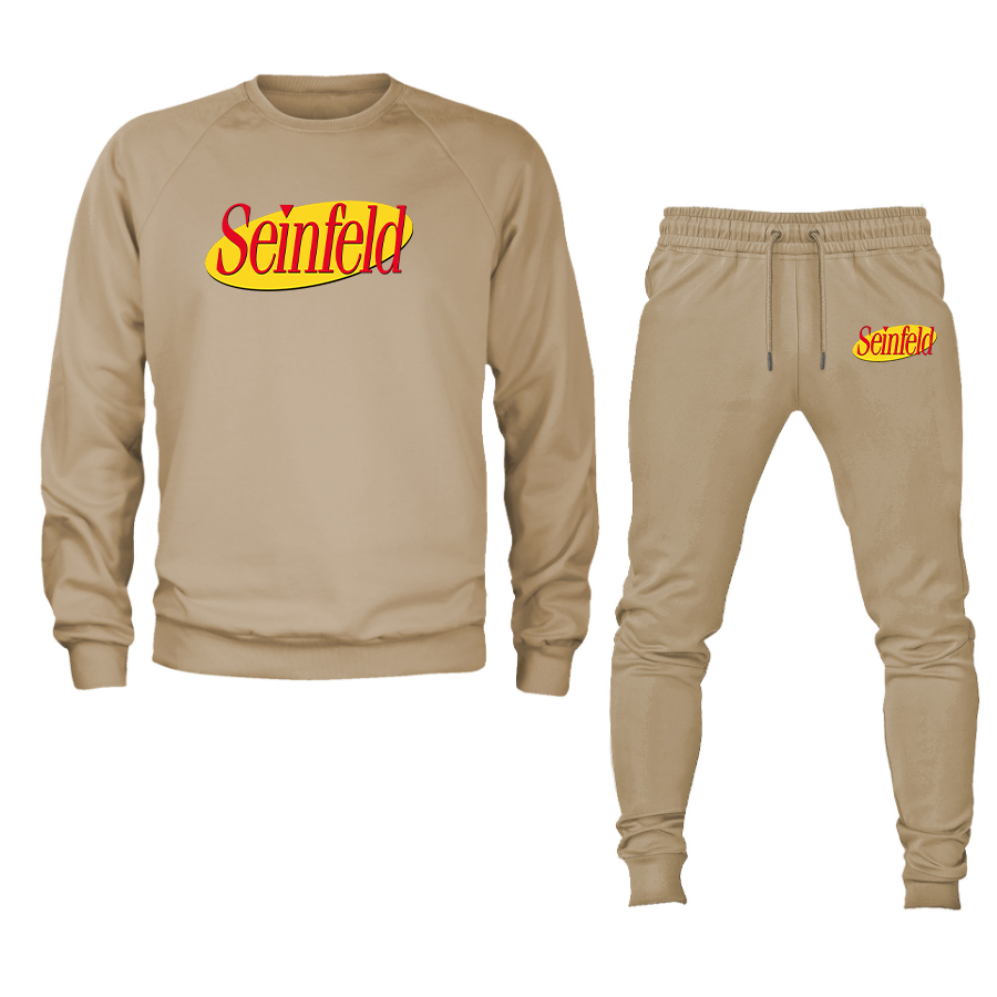 Men's Seinfeld Sitcom Show Crewneck Sweatshirt Joggers Suit