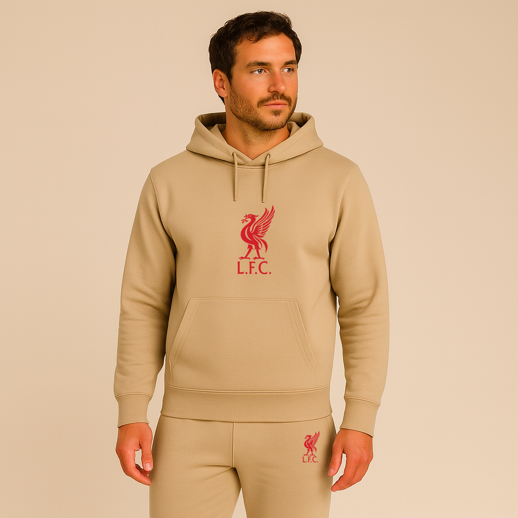 Men's Liverpool L.F.C. Soccer Logo Hoodie Joggers Set