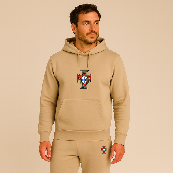Men's Portugal National Soccer Team Hoodie Joggers Set