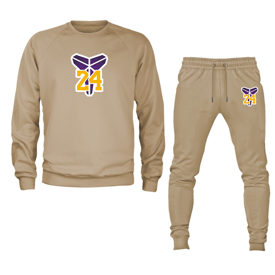 Men's Kobe Bryant Mamba 24 Crewneck Sweatshirt Joggers Suit