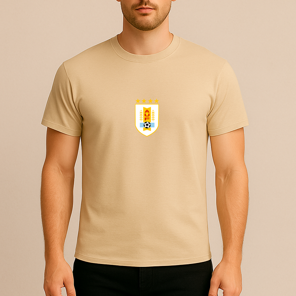 Men's Uruguay National Soccer Team Cotton T-Shirt