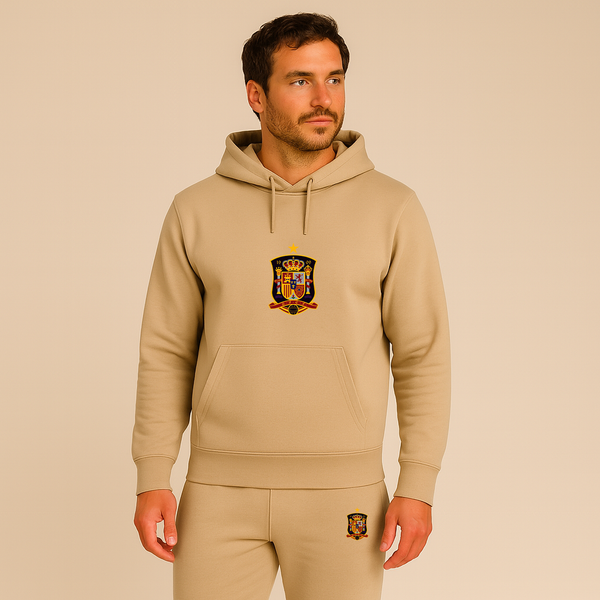 Men's Spain National Soccer Team Hoodie Joggers Set