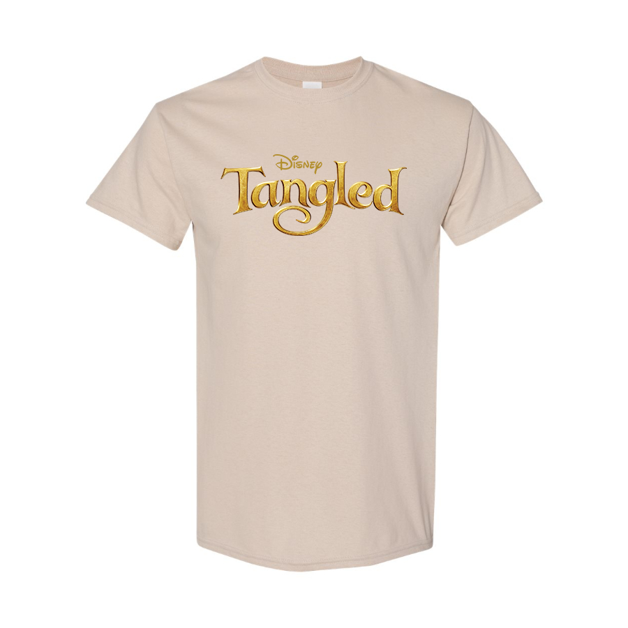 Men's Tangled Disney Cartoon Cotton T-Shirt