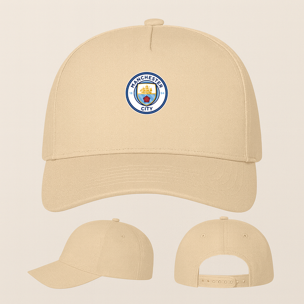 Manchester City Soccer Five Panel Twill Snapback Cap