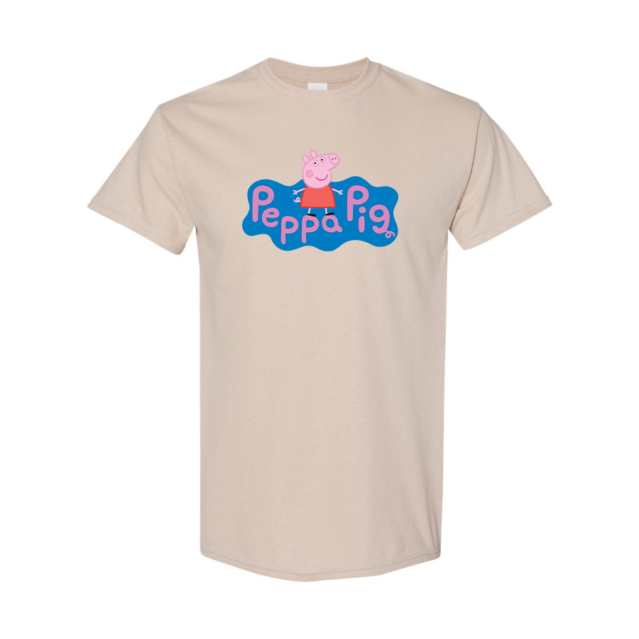 Youth Kids Pegga Pig Cartoon Cotton T-Shirt