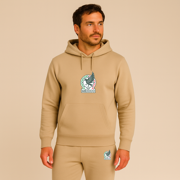 Men’s Mexico Soccer Soccer Logo Hoodie Joggers Set
