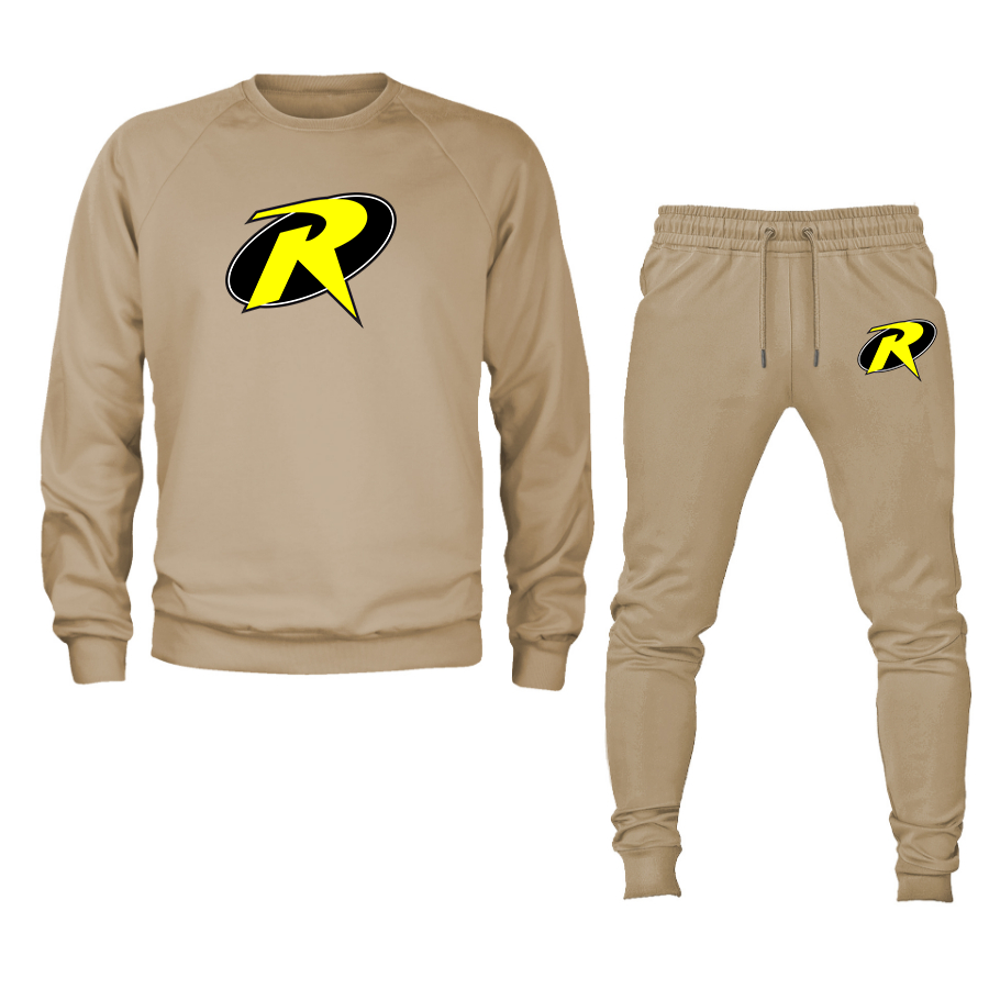 Men's Robin DC Comics Superhero Crewneck Sweatshirt Joggers Suit