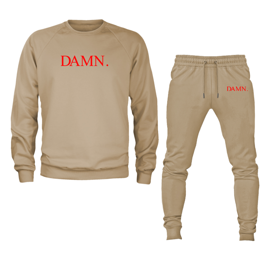 Men's Damn Kendrick Lamar TDE Rap Album Music Crewneck Sweatshirt Joggers Suit