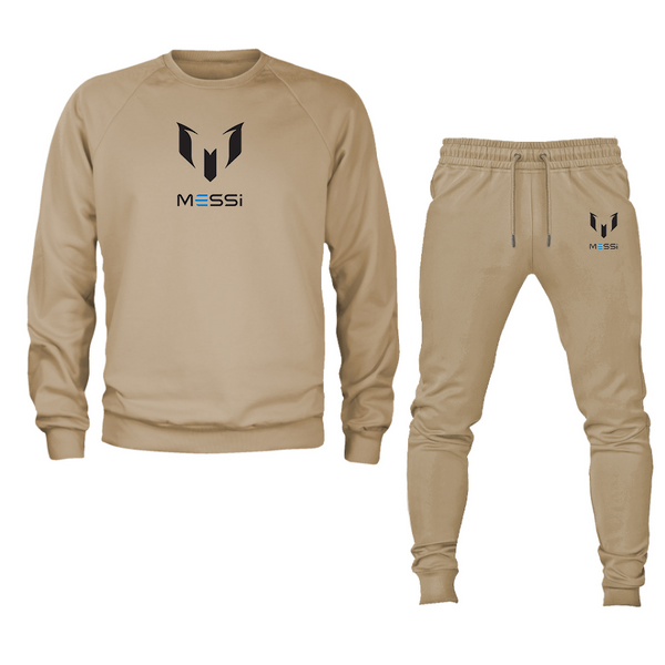Men's Lionel Messi Air Messi Soccer Logo Crewneck Sweatshirt Joggers Suit