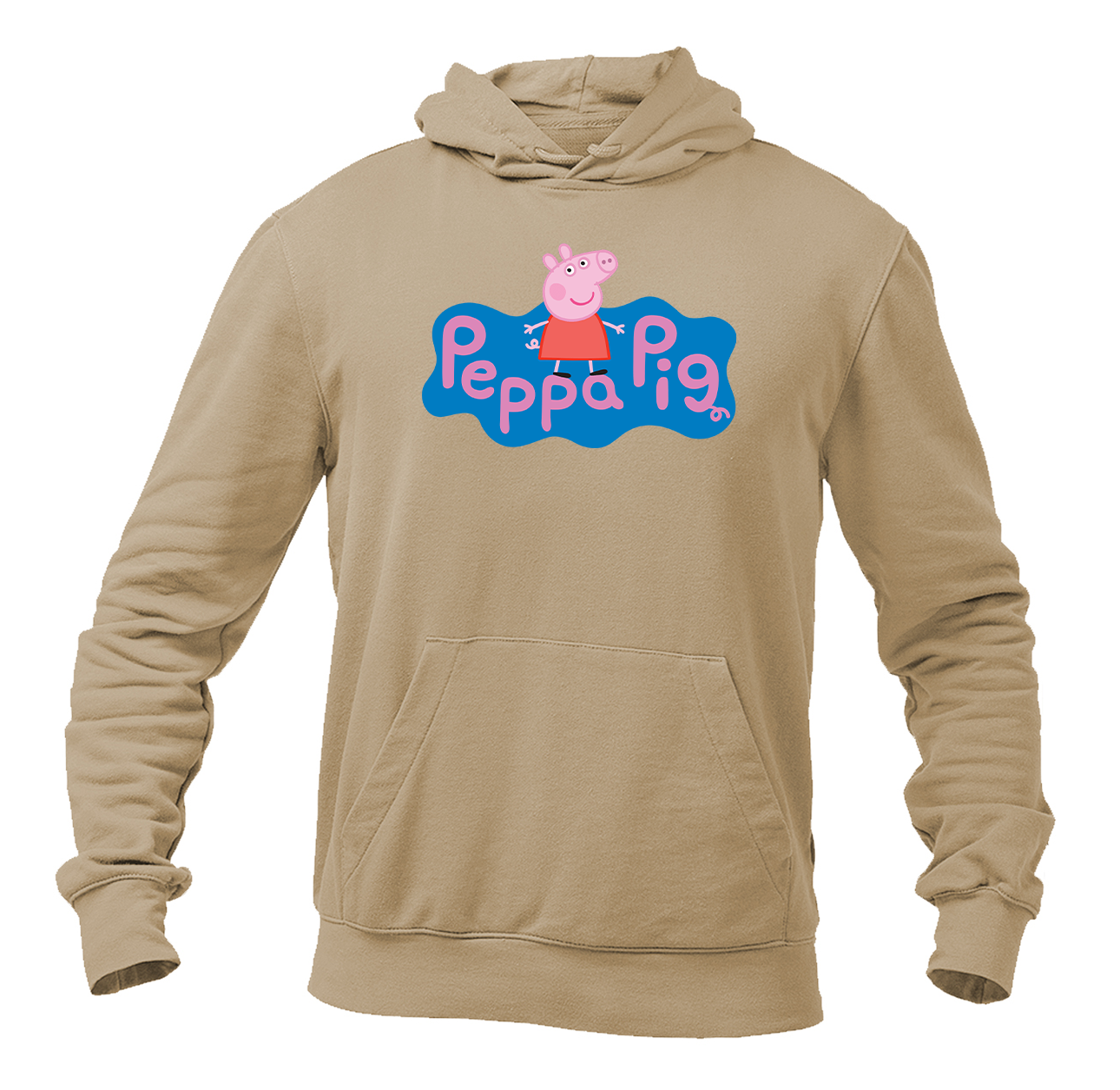 Men's Pegga Pig Cartoon Pullover Hoodie