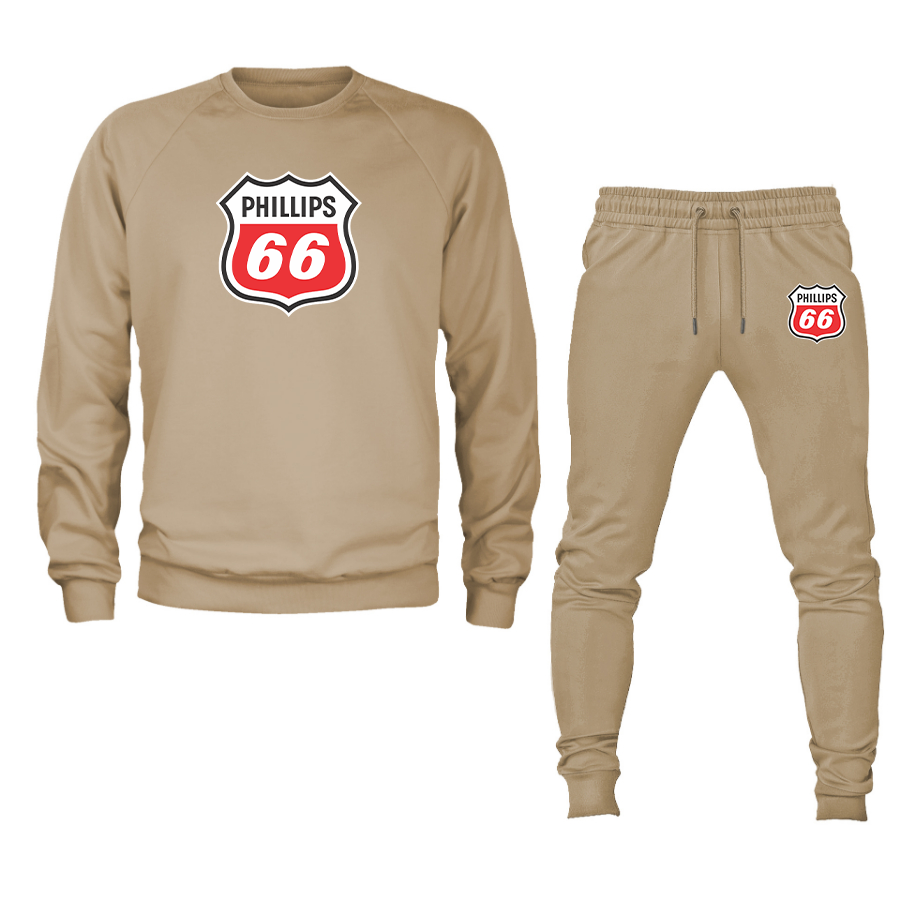 Men's Phillips 66 Gas Station Crewneck Sweatshirt Joggers Suit