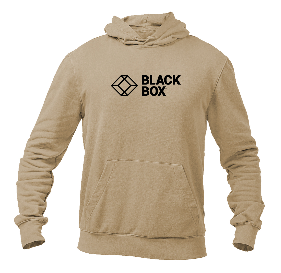 Men's Black Box Logo Pullover Hoodie