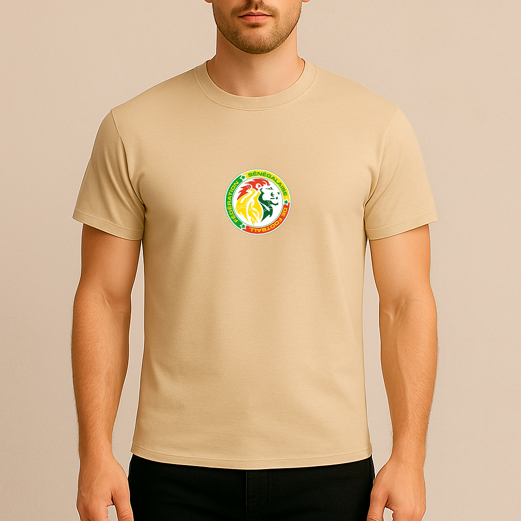 Men's Senegal National Soccer Team Cotton T-Shirt