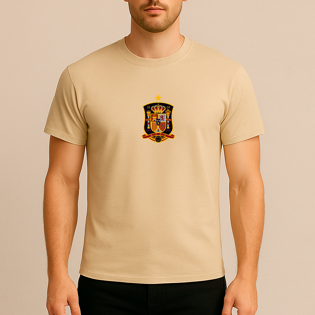 Men's Spain National Soccer Team Cotton T-Shirt